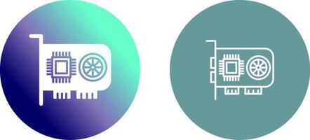 GPU Icon Design vector