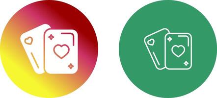 Playing Card Icon Design vector