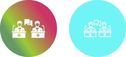 Debate Icon Design vector