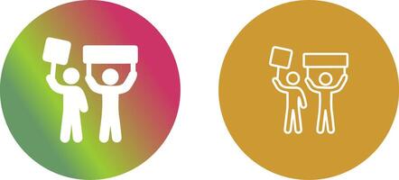 Protester Icon Design vector