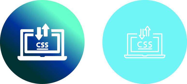 css ordenador portátil icono diseño vector