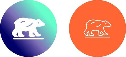 Polar Bear Icon Design vector