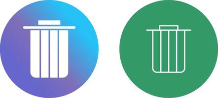 Dustbin Icon Design vector