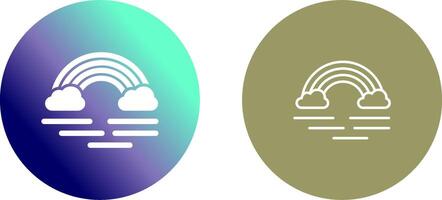 Rainbow Icon Design vector