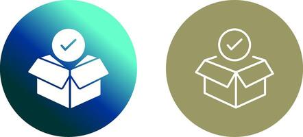 Package Receiving Icon Design vector