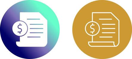 Invoice Icon Design vector