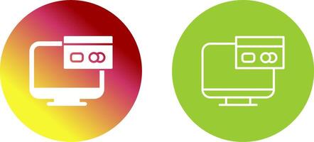 Online Payment Icon Design vector