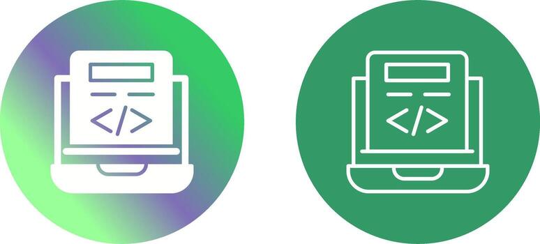 diseño de icono de codificación vector