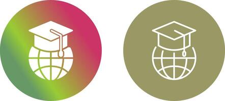Global Education Icon Design vector