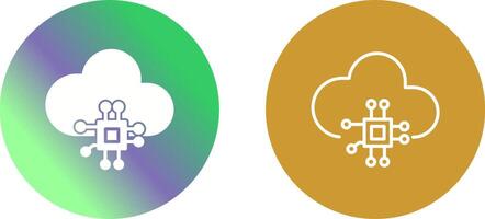 Cloud Computing Icon Design vector