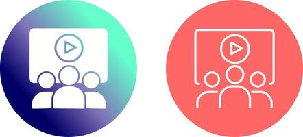 Online Course Icon Design vector