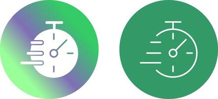 Flex Time Icon Design vector