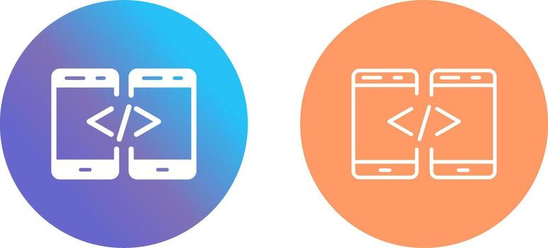 código icono diseño vector