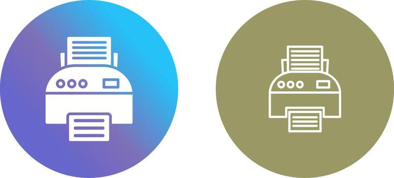 diseño de icono de impresora vector