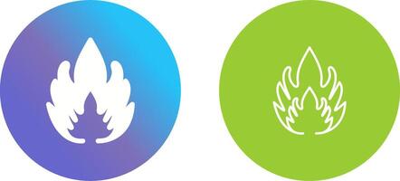 Flammable Material Icon Design vector