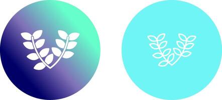 Leaves Wreath Icon Design vector