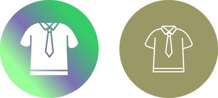 Shirt and Tie Icon Design vector