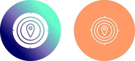 Target Location I Icon Design vector