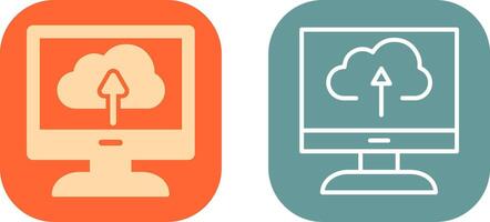 Cloud Backup Icon Design vector
