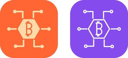 Bitcoin Icon Design vector