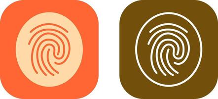 Fingerprint Icon Design vector