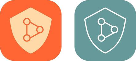 Network Protection Icon Design vector