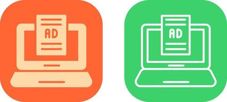 Internet Ads Icon Design vector