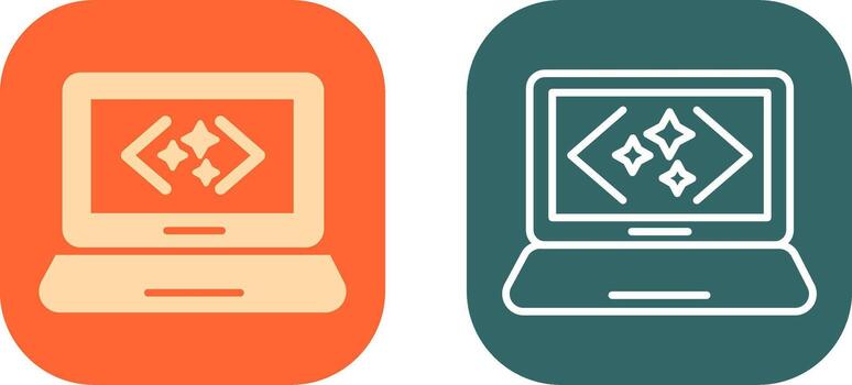 Clean Code Icon Design vector