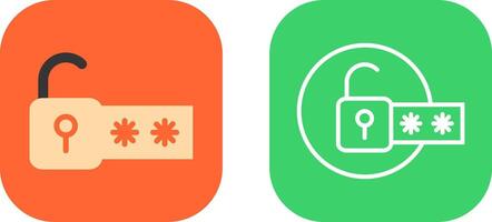 Passcode Lock Icon Design vector