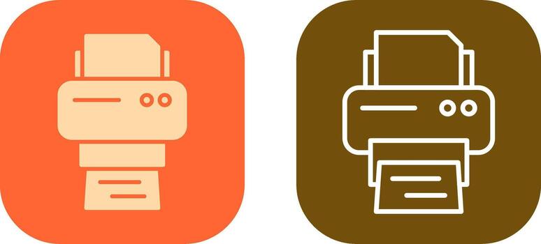 Printer Icon Design vector