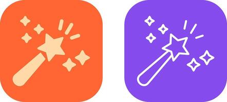 Magic Wand Icon Design vector