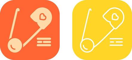Safety Pin Icon Design vector