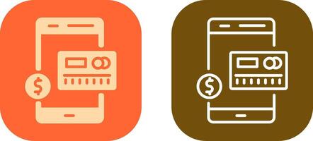 Mobile Banking Icon Design vector