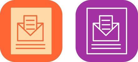 Mail Open Icon Design vector