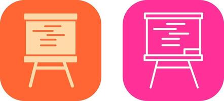 Whiteboard Icon Design vector