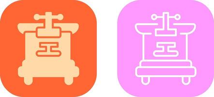 Machine Press Icon Design vector