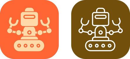 Industrial Robot I Icon Design vector