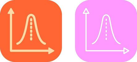 Histogram Icon Design vector
