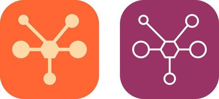 Molecule Icon Design vector