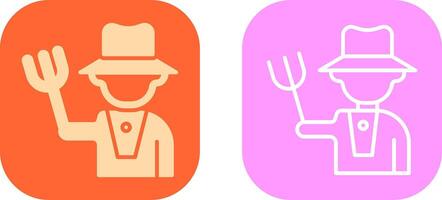 Farmer Icon Design vector