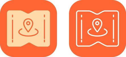 Map and Location Icon Design vector