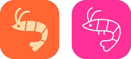 Shrimp Icon Design vector