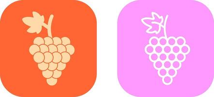 diseño de icono de uvas vector