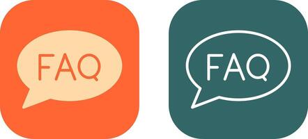 FAQ Icon Design vector