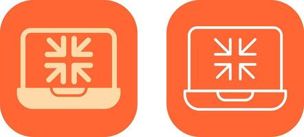 Minimize Icon Design vector