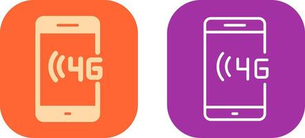 4G Icon Design vector