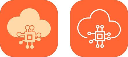 Cloud Computing Icon Design vector