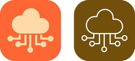 Cloud Computing Icon Design vector