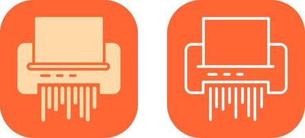 Paper Shredder Icon Design vector