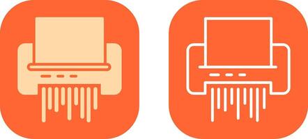 Paper Shredder Icon Design vector